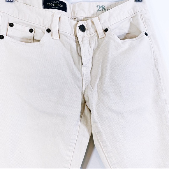J Crew toothpick ankle jeans in ecru - Picture 3 of 8